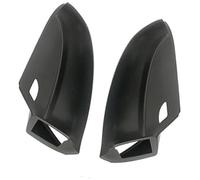 HUVNEXA Rear View Mirror Cover, for VW, for Golf, 7 MK7 GTI 7 MK7.5 R Side Rearview Mirror Cover Bottom Lower Holder Replacement Mount Trim Wing Mirror Base Cover(BLACK Pair With hole)