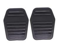 HUVNEXA Rubber Brake Clutch Foot Pedal Pad Cover Replacement, for Ford, for Fiesta, 5 MK5 2002 2003 2004 2005 2006 2007 2008 Classic Ikon 6789917 Car Pedal Cover Set