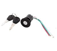 HUVNEXA sourcingmap Motorcycle Electric Bike 3 Wires Ignition Switch Lock w 2 Keys Ignition Switch Lock