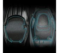 HUVNEXA SR MAX 250 300 Motorcycle Rear Trunk Cargo Liner Protector, for Seat, Bucket Pad, for Aprilia, Srmax250 300 Accessories Motorcycle Top Box Liner(Black Top and Bottom)