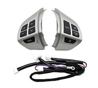 HUVNEXA Steering Wheel Button Cruise Control Switch, for Mitsubishi Asx 2007-2012, for Outlander Switch Multifunction Wh Audio Control Button(BLACK Left RIGHT WIRE)