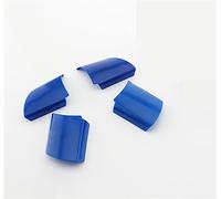 HUVNEXA Steering Wheel Buttons Panel Cover Trim Stickers Carbon Fiber, for Ford, for Focus 2 MK2 2005-2011 Steering Wheel Decoration(Blue 4pc)