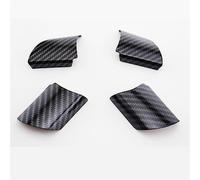 HUVNEXA Steering Wheel Buttons Panel Cover Trim Stickers Carbon Fiber, for Ford, for Focus 2 MK2 2005-2011 Steering Wheel Decoration(Carbon fiber4pc)