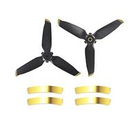 HUVNEXA Three Leaves Propellers Propeller Quick Release Blade Props Noise Reduction Accessoires, for DJI, FPV Combo Drone 5328S Drone Propeller(1 Pair Golden)