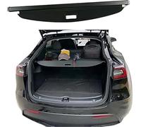 HUVNEXA Trunk Cargo Cover, for Tesla Model Y 2020-2023 Luggage Shade Shield Rear Boot Parcel Load Shelf Shielding Security Panel Roller Blind Trunk Storage Bracket