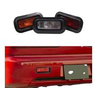HUVNEXA Universal, for Civic, Del Ol Ef I Edm Red Lens Rear Bumper Fog Light F1 Brake Light Car Accessories High Mount Brake Light(Orange)