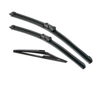 HUVNEXA Wiper Front & Rear Blades Set, for Kia, Venga MK1 2009-2019 2018 2017 2016 2015 14 Windshield Windscreen 26"14"12" Rear Wiper Blade(BLACK Right hand drive)