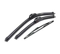 HUVNEXA Wiper Front & Rear Blades Set Kit, for, X3 E83 2004-2010 Windshield Windscreen 22"20"14"B2 Rear Wiper Blade(BLACK Right hand drive)