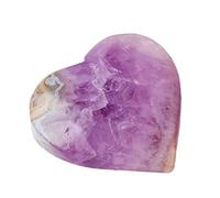 Huvqianu Amethyst Thumb Stone, Natural Polished Palm Rock, Small Raw Crystal for Meditation and Yoga, Decorative Healing Pebble, Ideal to Massage, Energy Work, & Relaxation