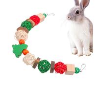 Huvqianu Bird Chewing Toys - Bunny Teeth Grinding Toy - Bird Swing Toy for Bunny, Chinchilla, Hamsters Teeth Grinding, Exercise Molar