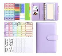 Huvqianu Budget Planner | PU Leather Weekly Daily Financial Planner, Budget Organizer & Monthly Invoices - for Expense Management and Payments Home Office Travel