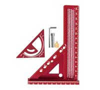 Huvqianu Carpentry Ruler - Triangular Square, Portable and Accurate Multi-Angle Marking Tool for DIY, Construction and Wood Engineering