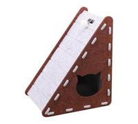 Huvqianu Cat Scratcher | Felt Triangular Cat Scratching Pads,Furniture Protector Pet Supplies for Home Exercise Playing Resting Behavior Correction Training Indoor