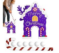 Huvqianu Christmas Gingerbread Golf - Christmas Festival Gingerbread Game Set,Interactive Golf Toy Set,for Party Holiday Gathering Outdoor Indoor Family Yard Celebration Living Room Camping Picnic