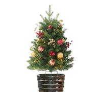 Huvqianu Christmas Trees with Lights,Luminous Realistic 8 Modes - Prelit Christmas Tree Holiday Decor,for Holiday Festival Seasonal Party Garden Yard Backyard Lawn Patio Porch