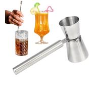Huvqianu Cocktail Measuring Jigger, Cocktail Alcohol Measuring Cup Double Jigger, Drink Mixing Accessory Alcohol Measure Tools Liquor Cup for Home Barbecue Party Picnic Enthusiasts Beginners