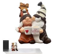 Huvqianu Couple Gnomes Figurine | Gnome Love Figurine | Romantic Gnome Statue | Cute Couple Gnomes, Hand-Painted Gnome Couple, Gnome Couple Decorations, Gnome Figurines for Couples
