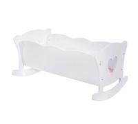 Huvqianu Crib Toy - Universal Cute Wooden Furniture Interactive Play Function for Children's Room, Rocking Bed Style, Comfort Tools Design, Preschool