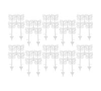 Huvqianu Decorative Fence, Garden Fence Panels with Butterfly Pattern, 10 Boundary Panels Without Ground Barrier Animal Barrier for Dog Space Planning Flower Bed