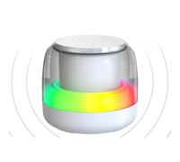 Huvqianu Desktop Speakers,Mini Music Player Speaker Wireless 5.0 with RGB Light | Audio Music Player with 7 Preset Gradient Breathing Light for Outdoor Travel Hiking Camping Beach Pool Party