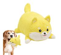 Huvqianu Dog Squeaky Toys, Calming Toy for Aggressive Chewers, 8.27x5.91in Dog Shaped Interactive Plaything, Boredom and Stimulating and Pet Training Toys for and Engagement