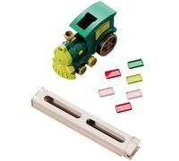 Huvqianu Domino Train Car Toy - Domino Train Blocks Set - Fun and Colorful Building for Stacking for Boys Girls Aged 3-8