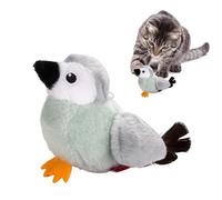 Huvqianu Flapping Bird Cat Toy, Interactive Exercise Bird Toy, Creative Flying Animal Design, 8x12x8.5cm, Chirping Sound Feature, Fun Entertainment for Cats at Home