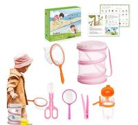 Huvqianu Fly Catcher, Nature Exploration Tools, Portable Observer Kit with Net, Fun Outdoor Fly Catching Activity for Playground Adventures, 7.68x7.17x2.48 inches