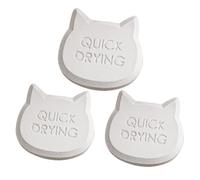 Huvqianu Food Grade Desiccant Packets, 3x Reusable Desiccant Bag, Portable Moisture Absorber, Cat Head Shaped Drying Strip For Pet Food Storage, 1.54x1.57x0.35 Inches