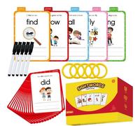 Huvqianu Frequent Word Flash Cards | Spelling Improvement Supplies | Word Learning Flash Cards - for Teachers Home School Class Activities Learning