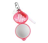 Huvqianu Golf Ball Line Marker Tool - 360 Degree Stencil, Easy Alignment Marking Guide, Precision Putting Trainer, Portable Accessory for Practice, Course, Sport, Outdoor Game, 9.8x6.7x6.7cm