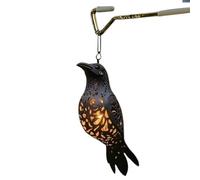 Huvqianu Halloween Crow Lantern | 3D Gothic Pendant Lamp | Pendant Lamp Decoration,for Garden Patio Porch Entrance Backyard Fence Deck Railing Tree Branch Living Room Halloween Study Outdoor