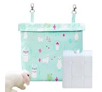 Huvqianu Ice Cream for Hamster Cage, Cooling Device for Hamster Nest | Reusable Hanging Cooler for Rabbits Guinea Pigs Hamsters and Small Animals on Travel