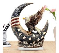Huvqianu Independence Day Eagle Decor, Eagle Status and Figurines | Independence Day 4th July Eagle | 2D Acrylic Sculpture Collectibles Display Ornament for Household Creation