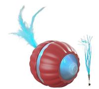 Huvqianu Interactive Cat Toy,Automatic Moving Cat Toys Interactive Ball | Smart Kitten Accessories Moving Ball, Pet Supplies for Training Hunting Exercise Indoor Enrichment