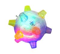 Huvqianu Jumping Activation Ball, Battery-Powered Colorful Toy, 4.92x4.92in Automatic with Light and Sound, Fun Plaything for Indoor, Outdoor Activities, Interactive Entertainment
