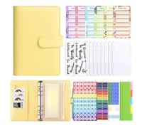 Huvqianu Monthly Budget Planner - 2026 Weekly Notebook PU Leather | Savings Book & Budget Planner 2026 - for Expense Management and Payments Home Office Travel Men