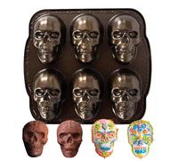 Huvqianu Novelty Baking Supplies, Skull-Shaped Muffins, Themed Baking Accessories, Creative Cake Decorations, Halloween Supplies, Edible Skull Treats, Spooky Baking Ideas, Kitchen for Hallowen