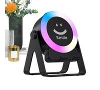 Huvqianu Outdoor Speakers - Portable Speaker with Phone Stand and Light - Intelligent Detection Technology, Crystal Sound for Bathroom and Kitchen Listening