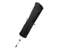 Huvqianu Pole Storage Bag, Pole Holder Pouch, 15.3 inches Adjustable S-Hook and Drawstring, Waterproof Equipment Organizer for Adults Enthusiasts Running Backpacking Mountain Adventure, Black, S hook