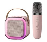 Huvqianu Portable Karaoke Set | Blue-Tooth Karaoke Machine | Wireless Karaoke System | Compact Karaoke Set, Karaokes Microphone and Speaker, Portable Singing Machine, Travel Karaoke Set