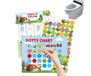 Huvqianu Potty Training Reward Chart | Behaviour Motivation Aid, Cleanliness Reward Chart | For Boy Girl Classroom Travel Bed Home