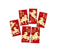 Huvqianu Silver Envelopes - New Year - Year of the Horse Red Envelopes 2026, for Wedding, Birthday, Spring Festival, Engagement Men, Boys and Girls