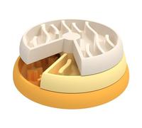 Huvqianu Slow Rising Bowl, Interactive Puzzle with 3 Layers, Slow Feeder for Dogs and Cats | for Enrichment and Bloating Prevention for Small and Medium Breeds