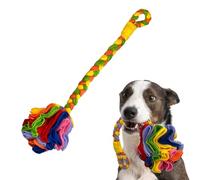 Huvqianu Snuffle Ball for Dogs, Soft Interactive Foraging Toy, Washable Safe Pet Puzzle Ball, Slow Feeder Dispenser, Fun Entertainment Activity, for Puppies Adult Dogs, Pink