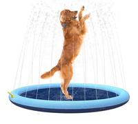 Huvqianu Splash Pad for Dogs,Summer Water Toys | Interactive Waterproof Water Toy for Outdoor Play Summer Beach Trips Birthday Parties Park Playgrounds Pets Community Events