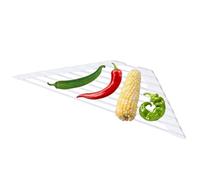 Huvqianu Sponge Holder for Sink - Non-slip Roll Foldable Triangular Drainer for Sink Corner for Worktop, Home, Studio, Apartment, Rent, Living Room, Restaurant