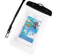 Huvqianu Waterproof Phone Pouch, Clear Touchscreen Bag, 8.27x4.33in Secure Seal Protection, Detachable Lanyard Strap, Protector Phones Case for Swimming Snorkeling Camping Cycling