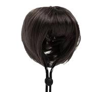 Huvqianu Wigs for Dogs,Adjustable Fit Party Fake Hair with Bangs - Dog Cosplay Wig - for Halloween Christmas Holiday Photography Decoration Daily Casual Wear
