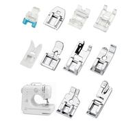 HUVZOR 10 Pieces Multifunctional Presser Foot, Sewing Feet, Accessory Set for Sewing Machines from W6, Brother, Singer, Privileg, Janome, Husqvarna and More